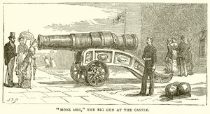 Mons Meg, die große Kanone im Schloss von English School