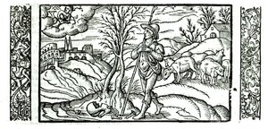 Monat Januar aus einem Hirtenkalender, 1579