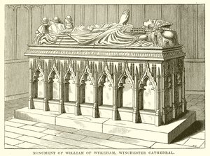 Denkmal von William von Wykeham, Winchester Cathedral von English School