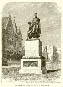 Denkmal für Burke und Wills in Melbourne von English School