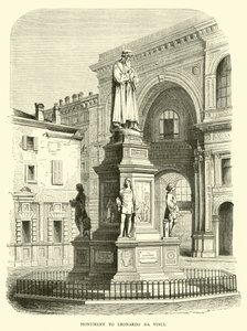 Denkmal für Leonardo da Vinci von English School