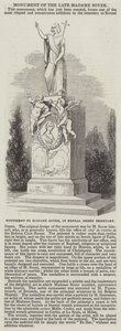 Denkmal für Madame Soyer auf dem Kensal Green Friedhof (Gravur) von English School