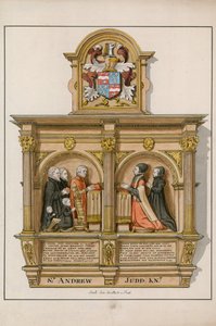 Denkmal für Sir Andrew Judd, Sheriff und Bürgermeister, in St. Helens Bishopsgate, London von English School