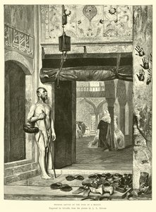 Maurischer Santon an der Tür einer Moschee