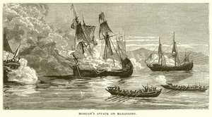 Morgans Angriff auf Maracaibo von English School