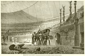 Morituri Salutamus.—Gladiatoren grüßen den Kaiser vor dem Kampf von English School