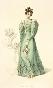 Morgenkleid, Modeplatte aus Ackermanns Repository of Arts