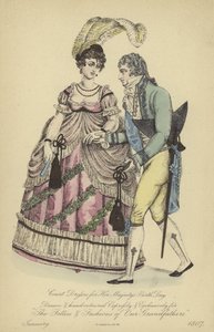 Morgenkleidung für Damen und Herren von English School
