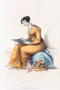 Morgenkleid, Modeplatte aus Ackermanns Repository of Arts