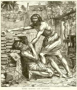 Moses erschlägt den Ägypter von English School