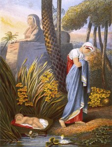 Moses unter den Binsen von English School