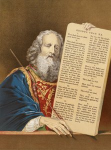 Moses mit den Gesetzestafeln