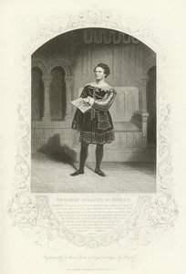 Mr. Barry Sullivan als Hamlet, Akt II, Szene ii