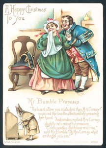 Mr. Bumble und Mrs. Corney, Weihnachtskarte