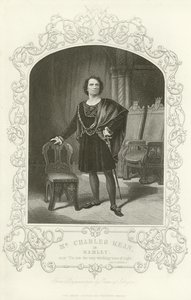 Mr. Charles Kean als Hamlet, Hamlet, Akt III, Szene II von English School