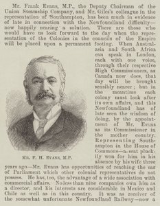 Herr F H Evans, MP von English School