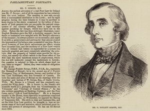 Mr. G Poulett Scrope, MP (Stich) von English School