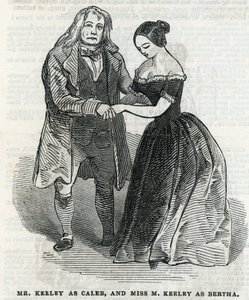 Herr Keeley als Caleb und Fräulein M. Keeley als Bertha von English School