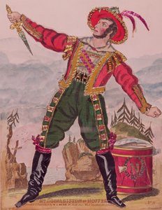 Mr. Osbaldiston als Andreas Hofer, der Tiroler Freiheitskämpfer, veröffentlicht von W.G. Webb, London (Gravur und Collage) von English School