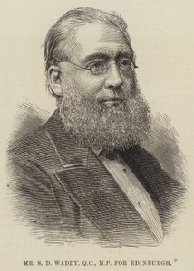 Herr S. D. Waddy, QC, Abgeordneter für Edinburgh (Gravur) von English School