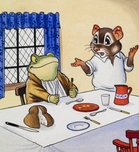 Herr Kröte wartet auf sein Essen von English School