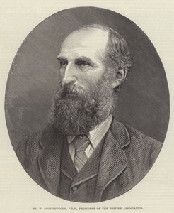 Mr. W. Spottiswoode, FRS, Präsident der British Association (Gravur) von English School