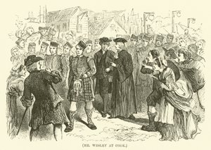 Herr Wesley in Cork (Gravur) von English School