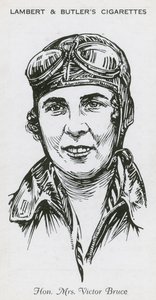 Mrs. Victor Bruce, englische Fliegerin, Rennfahrerin und Schnellbootfahrerin von English School