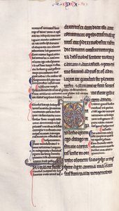 Ms.27, f.132v: Seite aus einer glossierten Kopie des Neuen Testaments von English School