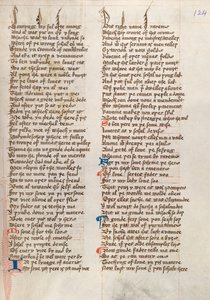 Ms326 f124r, Confessio Amantis von John Gower von English School
