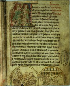 Ms.O.1.20.f.241v Jerome: Ein Arzt besucht einen Patienten und einen Apotheker, aus 