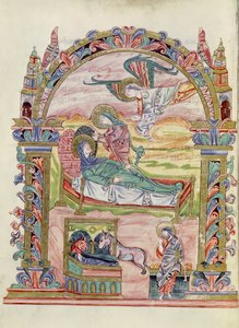 Ms 274 (Y-6) fol.32v Geburt Christi, aus dem Messbuch von Robert von Jumieges, ca. 1016 von English School