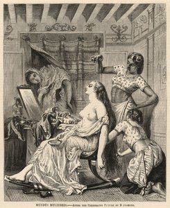 Mundus muliebris, nach dem berühmten Bild von Boulanger von English School