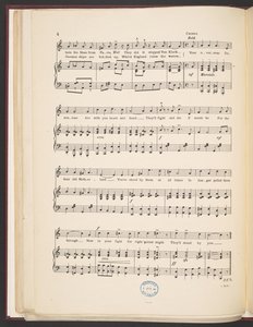 Notenblatt des Liedes 