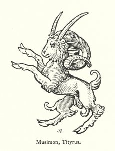Musimon, Tityrus (Gravur) von English School