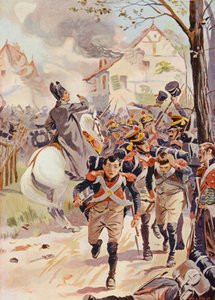 Napoleon in der Schlacht bei Lutzen von English School