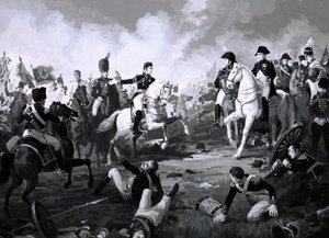Napoleon triumphiert in der Schlacht von Austerlitz von English School