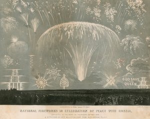Nationales Feuerwerk zur Feier des Friedens mit Russland, 29. Mai 1856