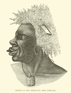 Eingeborener der Admiralitätsinseln, Papua von English School