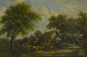 In der Nähe von Berkswell, ca. 1850 von English School