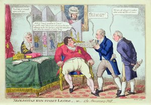 Necessitas Non Habet Leges, oder die Übelkeitspille, 1823 von English School