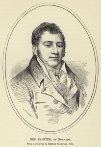 Ned Painter, aus Norwich, nach einer Zeichnung von George Sharples, 1824 von English School