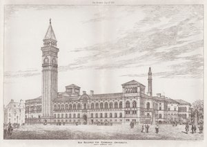 Neue Gebäude für die Universität Edinburgh (Gravur) von English School