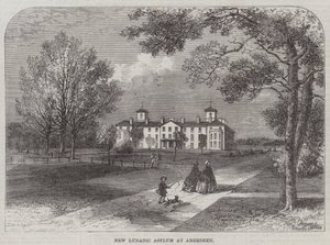 Neues Irrenhaus in Aberdeen von English School