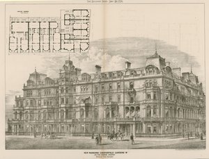New Mansions, Chesterfield Gardens, London W, John Thomas Wimperis, Architekt von English School