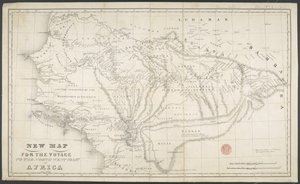 Neue Karte für die Reise zur Nordwestküste Afrikas, Anno, gezeichnet und gedruckt von Dean & Munday von English School