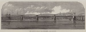 Neue Eisenbahnbrücke über den Rhein, in der Nähe von Mainz von English School