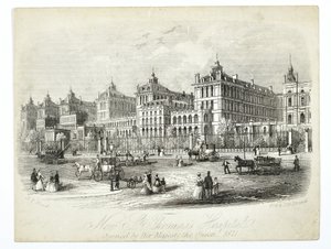 Neues St. Thomas Krankenhaus, eröffnet von Ihrer Majestät der Königin 1871 von English School