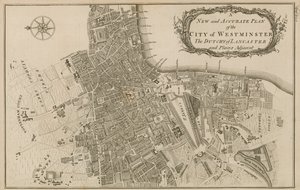 Neuer und genauer Plan der Stadt Westminster, des Herzogtums Lancaster und angrenzender Orte von English School