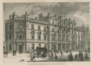 Neues Gerichtsgebäude und Polizeistation in der Bow Street von English School